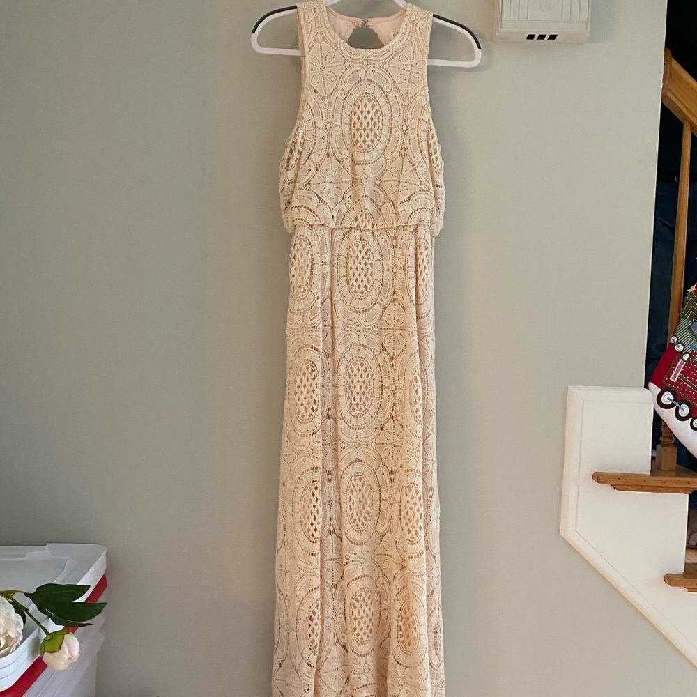 Women’s Eliza J Floor Length Crochet Dress